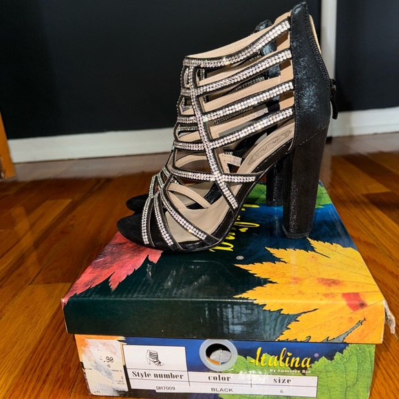 Sparkly black heels - Picture 2 of 2